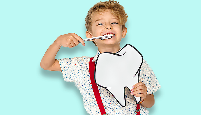 Fotografía para artículo sobre la importancia de la limpieza dental infantil, para el blog de topfarma.